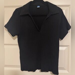 Old Navy Black Ribbed Top